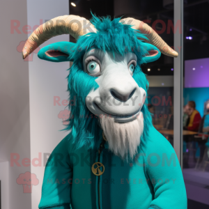 Turquoise geit mascotte...