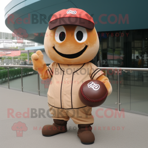 Brun baseball bold maskot...