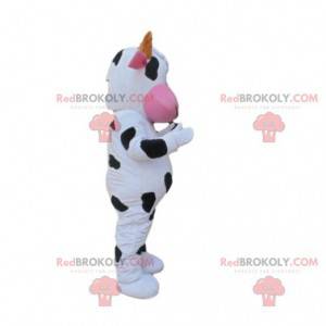 Mascota de vaca blanca y negra, disfraz de vaca - Redbrokoly.com