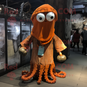 Rust Squid mascotte kostuum...