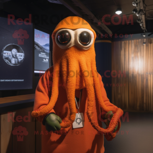 Rust Squid maskot kostym...