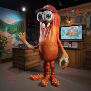 Rust Squid maskot kostume...