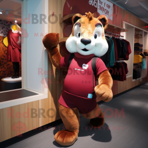 Maroon Marten mascotte...