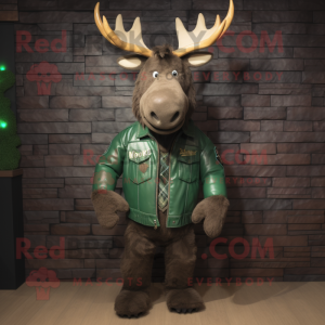 Green Moose mascotte...