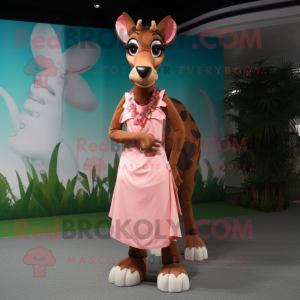 Peach Okapi maskot kostume...