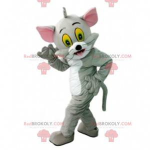 Tom the famous gray cat mascot from the cartoon Tom and Jerry -