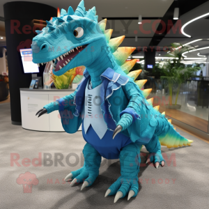 Cyan Spinosaurus mascotte...