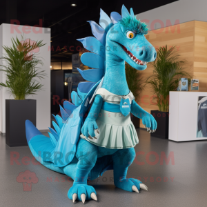 Cyan Spinosaurus mascotte...