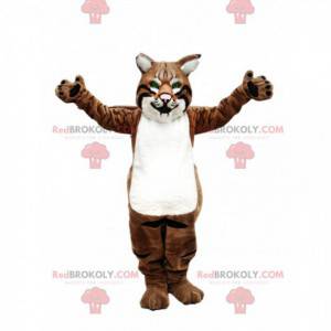 Mascotte de puma, costume de puma, déguisement de félin -