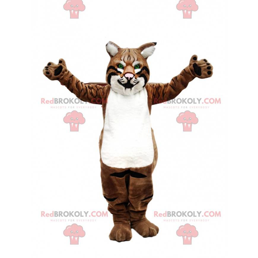 Mascotte de puma, costume de puma, déguisement de félin -