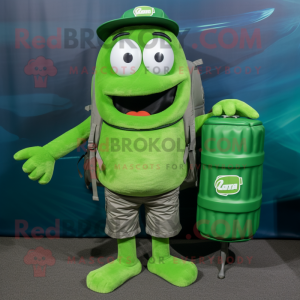 Green Soda Can maskot...