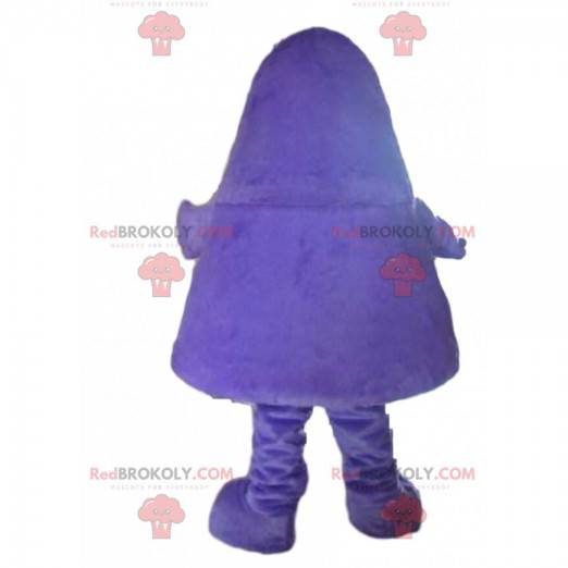 Mascotte de monstre violet, costume de créature violette -