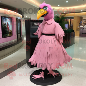 Pink Crow mascotte kostuum...