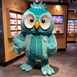 Postava maskota Teal Owl...