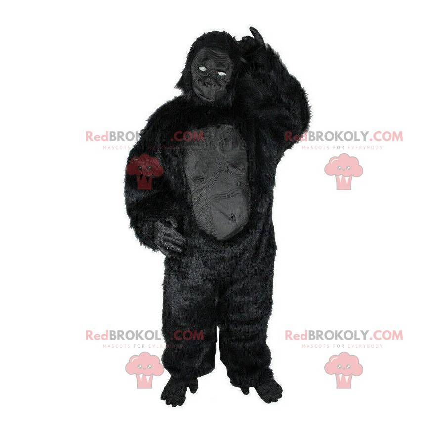 Black gorilla mascot great black monkey costume