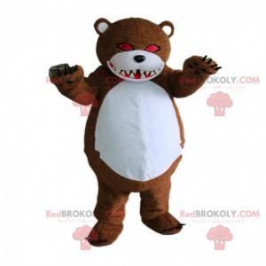 Mascote de pelúcia zumbi, urso assustador, Halloween -