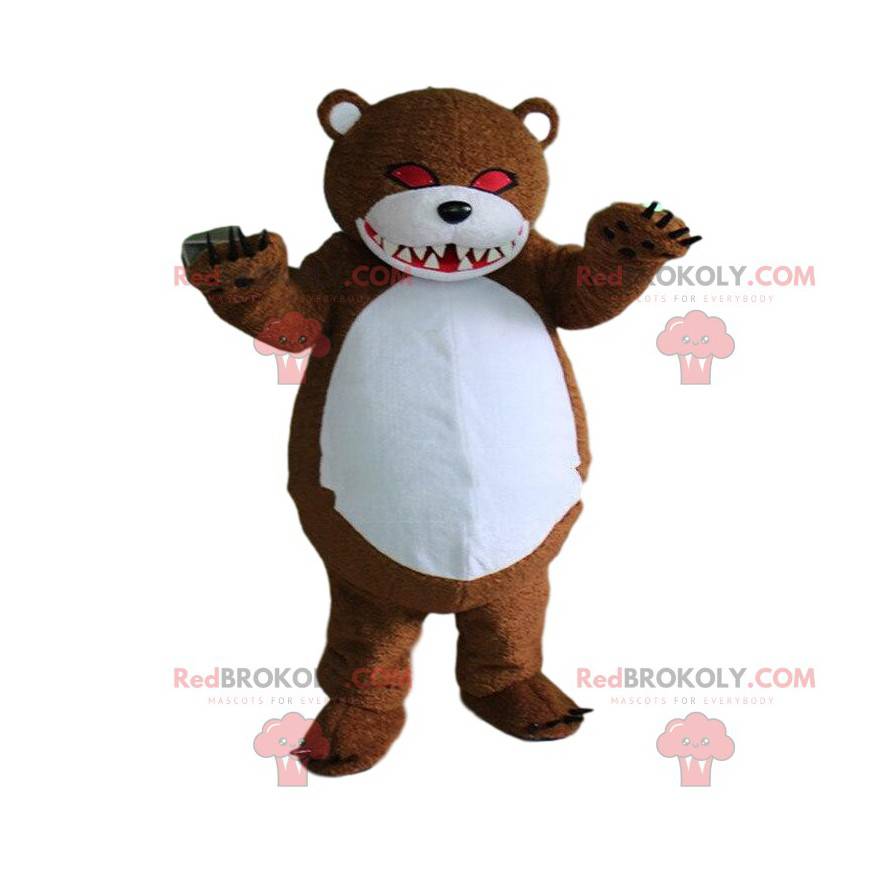 Zombie teddy mascot, scary bear, Halloween - Redbrokoly.com