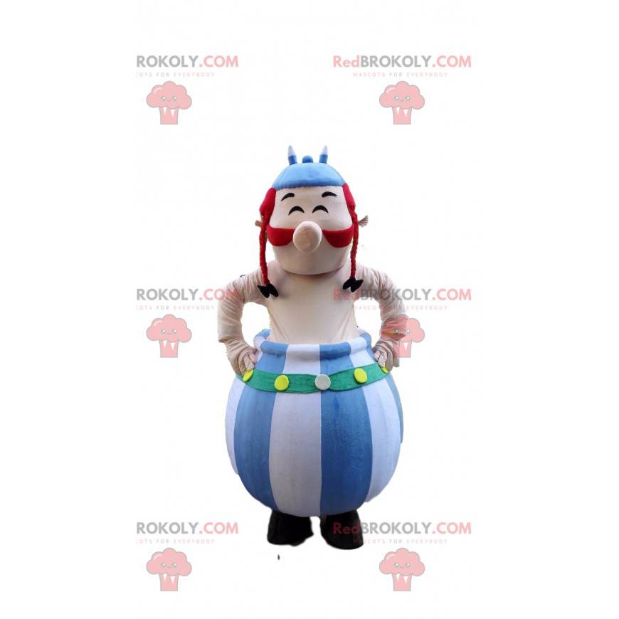 Obelix mascot, famous Gallic comic strip Asterix and Obelix -
