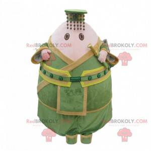 Emperor mascot, soldier in uniform, army costume -