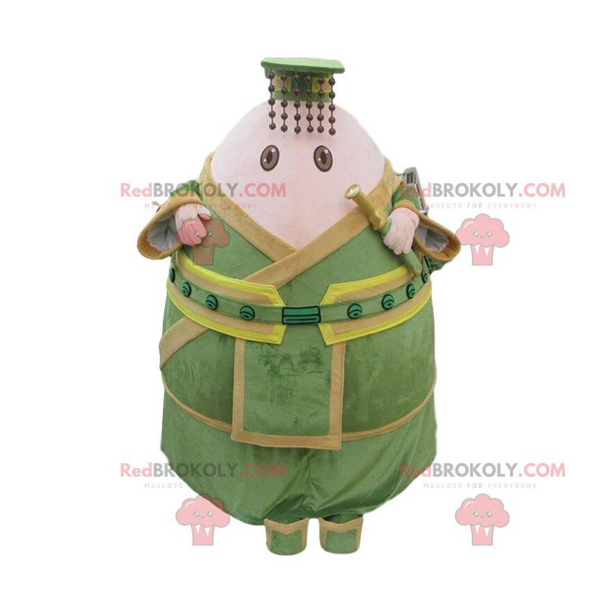 Emperor mascot, soldier in uniform, army costume -