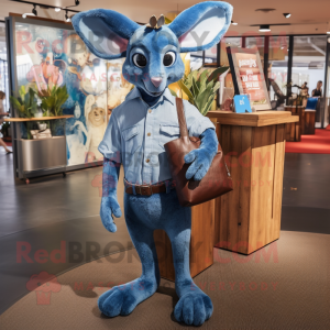 Blue Kangaroo mascotte...