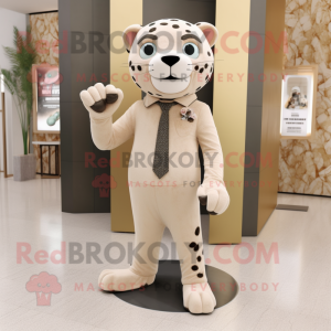 Beige Jaguar mascotte...