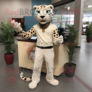 Beige Jaguar mascotte...