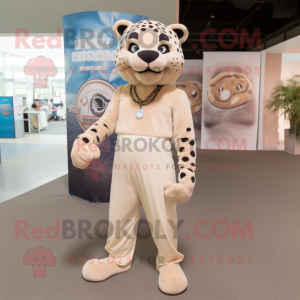 Beige Jaguar mascotte...