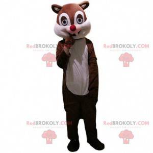 Brown Eichhörnchen Maskottchen Cartoon Weg, Nagetier Kostüm -
