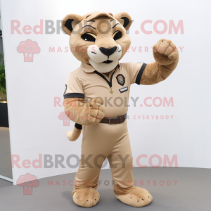 Tan Panther mascotte...