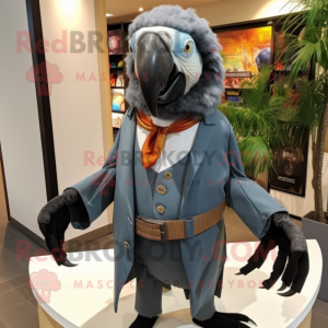 Grå Macaw maskot kostume...