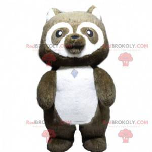 Mascotte orsacchiotto, panda gonfiabile, costume da procione