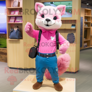 Pink Marten mascotte...