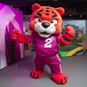 Magenta Tiger mascotte...