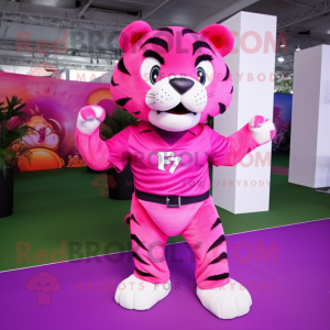 Magenta Tiger mascotte...