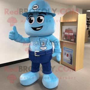 Sky Blue Chief mascotte...