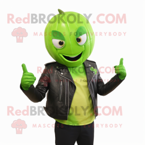 Lime Green Melon maskot...