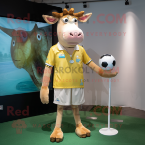 Gold Jersey Cow mascotte...