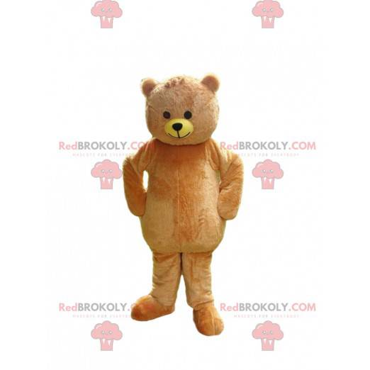 beige bamse maskot, bamse kostume - Redbrokoly.com