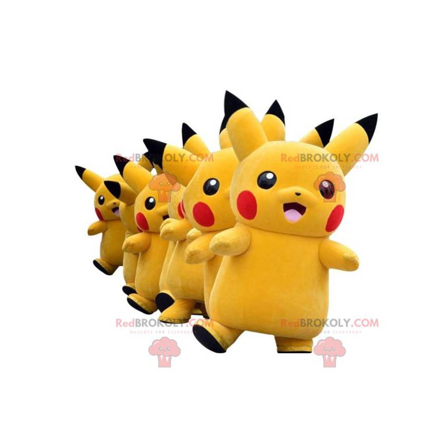 Mascotte de Pikachu, le célèbre Pokemon jaune de manga -
