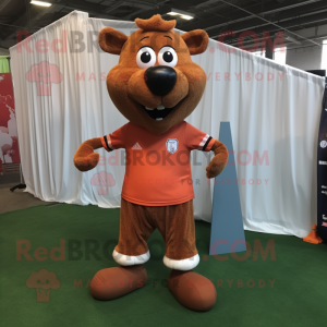 Rust voetbalgoal mascotte...