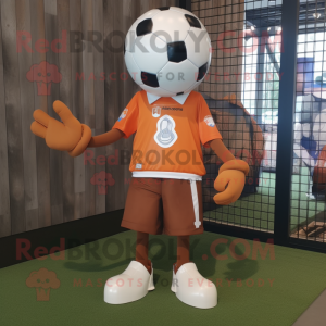 Rust voetbalgoal mascotte...