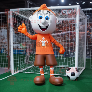 Rust voetbalgoal mascotte...