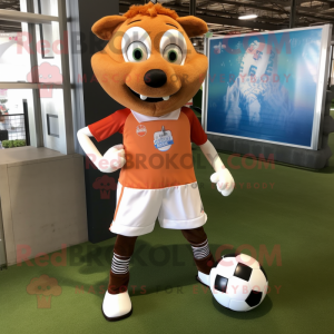 Rust voetbalgoal mascotte...