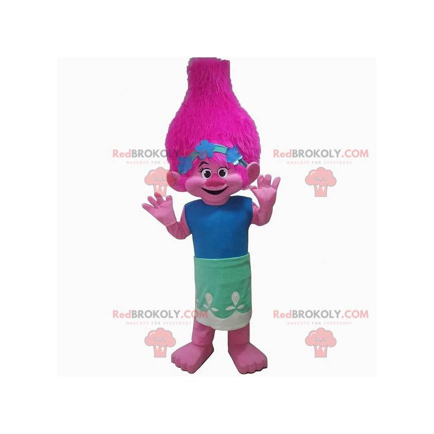 Mascotte de troll rose, costume de créature rose - Mascotte de troll rose, costume de créature rose -