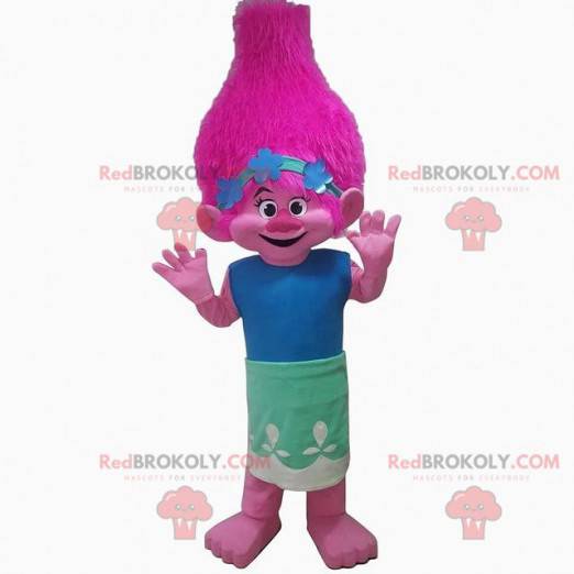 Mascotte roze trol, roze schepsel kostuum - Redbrokoly.com