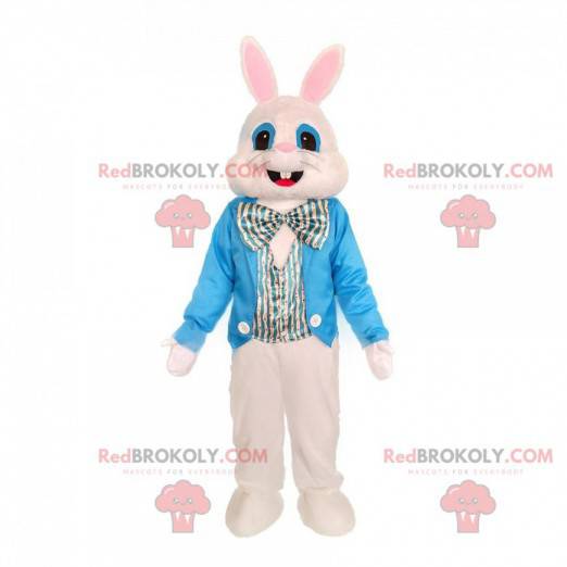 Elegant bunny mascot, large Easter bunny costume -