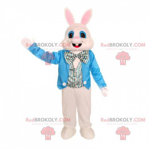 Elegant bunny mascot, large Easter bunny costume -