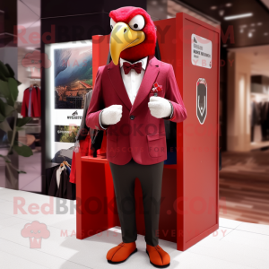 Red Vulture maskot kostume...