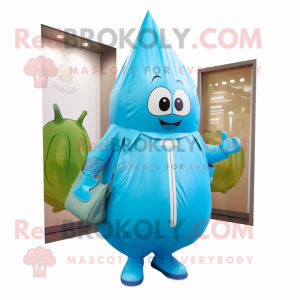 Cyan Onion mascotte kostuum...
